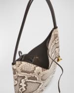 Image 5 of 6: Bottega Veneta Solstice Small Python Shoulder Bag