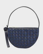 Image 1 of 5: Bottega Veneta Sunrise Denim Shoulder Bag