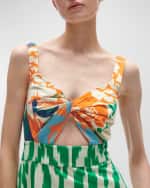 Image 3 of 3: Figue Annette Twisted Cutout Sleeveless Maxi Dress