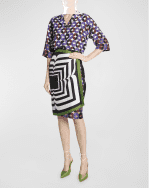 Image 7 of 7: Dries Van Noten Cala Printed Button-Front Shirt