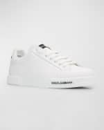 Image 5 of 6: Dolce&Gabbana Men's Portofino Low-Top Leather Sneakers