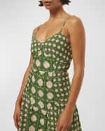 Image 4 of 4: MISA Los Angeles Mila Scoop-Neck Geo-Print Midi Dress