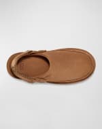 Image 3 of 6: UGG Girl's Goldenstar Suede Clog Sandals, Kids