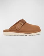 Image 4 of 6: UGG Girl's Goldenstar Suede Clog Sandals, Kids