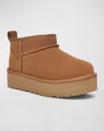 Image 2 of 5: UGG Girl's Classic Ultra Mini Platform Boots, Kids