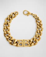 Image 2 of 2: Balenciaga Monaco Gourmette Bracelet