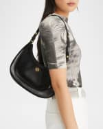 Image 2 of 6: Tory Burch Robinson Crescent Leather Convertible Shoulder Bag