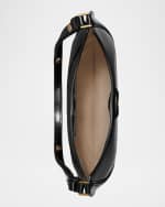 Image 3 of 6: Tory Burch Robinson Crescent Leather Convertible Shoulder Bag