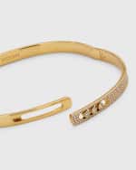 Image 3 of 5: Messika Move Noa 18K Yellow Gold Large Diamond Bangle Bracelet