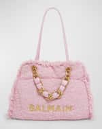 Image 1 of 6: Balmain 1945 Soft Cabas Tote Bag in Tweed