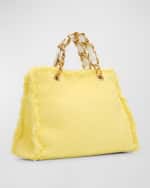 Image 4 of 6: Balmain 1945 Soft Cabas Tote Bag in Tweed