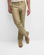 Image 2 of 4: Stuart Weitzman Men's Simon Suede Crisscross Penny Loafers