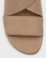 Image 3 of 5: Eileen Fisher Chant Sporty Leather Wedge Sandals