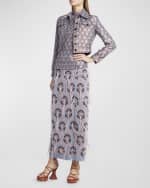 Image 5 of 6: Etro Cropped Jacquard Jacket