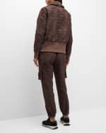 Image 3 of 6: Blanc Noir Violette Camo Bomber Jacket