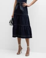 Image 2 of 6: Veronica Beard Armida Midi Skirt