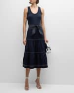 Image 5 of 6: Veronica Beard Armida Midi Skirt