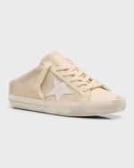 Image 5 of 6: Golden Goose Sabot Mixed Leather Slide Sneakers