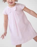 Image 3 of 5: Florence Eiseman Girl's Cotton Pique Dress with Bow, Size 2-6