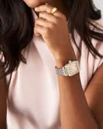 Image 2 of 5: MICHELE Deco Madison Two Tone Watch, Peony