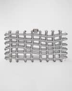 Image 1 of 6: Cult Gaia Rina Caged Clear Clutch Bag