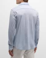 Image 3 of 5: Baldassari Men's Cotton Jersey Sport Shirt