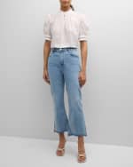 Image 5 of 6: FRAME Le Crop Mini Boot Step Fray Jeans