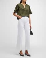 Image 5 of 6: FRAME Le Slim Palazzo Jeans