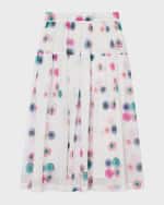 Image 4 of 5: Chloe Girl's Fusion-Printed Long Skirt, Size 4-5