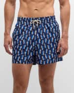 Image 4 of 5: ARRELS Men's Severin Millet Papier Decoupe Swim Trunks