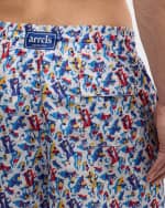 Image 5 of 5: ARRELS Men's Malika Favre Rush Hour Swim Trunks