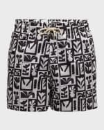 Image 1 of 5: ARRELS Men's Timo Kuilder Blooming Swim Trunks