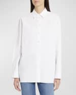 Image 3 of 6: THE ROW Sisilia Collared Cotton Shirt