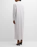 Image 3 of 6: THE ROW Izumi Long-Sleeve Maxi Shirtdress