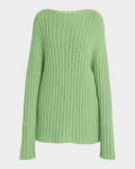 Image 1 of 6: THE ROW Marnie Crewneck Cashmere Sweater