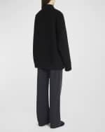 Image 3 of 6: THE ROW Jugi Mid-Rise Wide-Leg Pull-On Pants