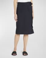 Image 2 of 6: THE ROW Lulli Pencil Midi Wrap Skirt