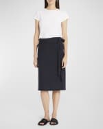 Image 5 of 6: THE ROW Lulli Pencil Midi Wrap Skirt