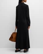 Image 4 of 6: THE ROW Myra Long-Sleeve Maxi Shirtdress