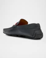 Image 3 of 6: Bally Men's Perthy Leather Penny Loafers