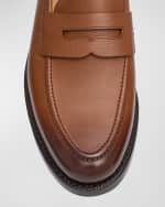 Image 4 of 6: Bally Men's Wekor Leather Penny Loafers