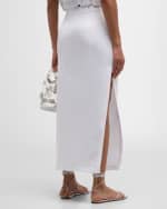 Image 4 of 6: JBQ Camp Hemp Midi Skirt