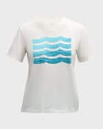 Image 1 of 6: Sol Angeles Baltic Sea Waves Crewneck T-Shirt