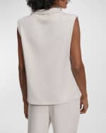 Image 2 of 5: Varley Magnolia Half-Zip Tank Top