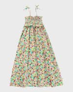 Image 1 of 4: Molo Girl's Chrystal Flower Petit Dress, Size 7-12