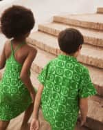 Image 3 of 4: Molo Girl's Charming Textured Dress, Size 7-14