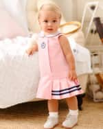 Image 4 of 5: Ralph Lauren Childrenswear Girl's Pique Tennis Dress, Size 9M-24M