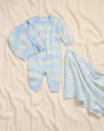 Image 2 of 2: Ralph Lauren Childrenswear Boy's Argyle Cotton Baby Blanket