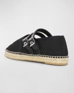 Image 3 of 3: Ganni Summer Organic Cotton Dual-Buckle Espadrilles