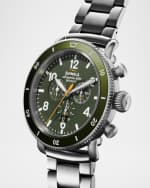 Image 4 of 5: Shinola Men's Runwell Sport Chrono Leather and Titanium Watch Gift Set